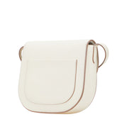 セリーヌ トロッター 斜め掛け ショルダーバッグ ホワイト レザー レディース CELINE 【中古】